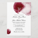 Recherche de vin mariage invitations Monogramme