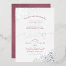 Recherche de rose et argent invitations Simple
