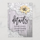 Recherche de tournesol mariage invitations Dentelle