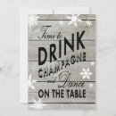 Recherche de champagne noël invitations Rustique