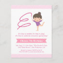 Recherche de gymnastique de filles invitations Rose
