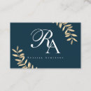 Recherche de monogramme standard cartes visite Logo
