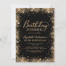 Recherche de 30 40 50 60 invitations Noir et or