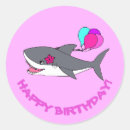 Recherche de anniversaire requin autocollants Grand requin blanc