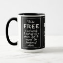 Recherche de liberté citation tasses Gratuit