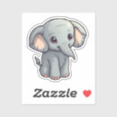 Zoek naar cartoon olifanten stickers Wild