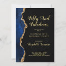 Recherche de blue gold anniversaire invitations Cinquante