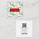 Recherche de école primaire cartes visite Crayons colorés