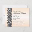 Recherche de ruban orange invitations Élégant