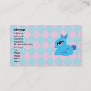 Recherche de lapin bleu cartes visite Printemps