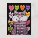 Recherche de bonbons coeur cartes postales Noir