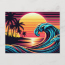 Recherche de rétro surf cartes postales Plage