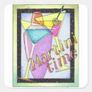 Recherche de heure de cocktail autocollants Martini
