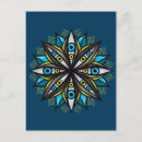 Zoek naar derde oog briefkaarten Mandala