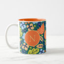 Recherche de motif fleurs tasses Orange