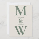 Recherche de monogramme v invitations Minimaliste