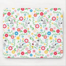 Recherche de motif fleurs tapis souris Charles schulz