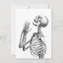 Recherche de crâne humain vœux cartes Vintage
