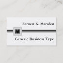 Recherche de générique cartes visite Monogramme