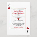 Recherche de roi et reine des coeurs invitations Rouge