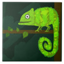 Recherche de caméléon carreaux Vert