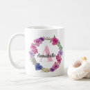 Recherche de pourpre et bleu tasses Rose