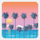 Recherche de paysage tropical autocollants Illustration