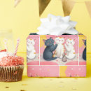 Recherche de chat et souris papier cadeau Rose