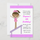 Recherche de partie gymnastique invitations Fille