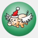 Recherche de flying autocollants Cochon volant
