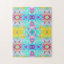 Recherche de motif psychédélique puzzles Coloré