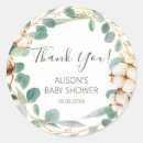 Recherche de baby shower neutre autocollants Eucalyptus