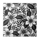 Recherche de floral noir et blanc carreaux Fleurs