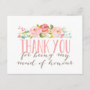 Recherche de maid of honor vœux cartes Floral