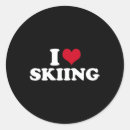 Recherche de temps froid autocollants Skieur