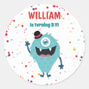 Recherche de monstres mignons autocollants Monstre mignon