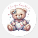 Recherche de faire attention autocollants Peluche
