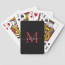 Recherche de bourgogne jeux de cartes Monogramme