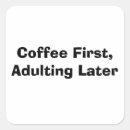 Recherche de humour de café autocollants Amoureux du café