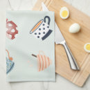 Zoek naar blauwe stippen keuken handdoeken Modern