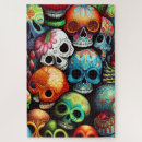 Recherche de crâne sucre puzzles Coloré