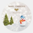 Recherche de dessin de bonhomme de neige autocollants Arbre de noël