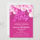 Zoek naar gloed uitnodigingen Roze