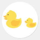 Recherche de petit canard jaune autocollants Baby shower canard