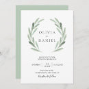 Recherche de feuille olive invitations Simple