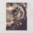 Zoek naar heks op bezem briefkaarten Heksen