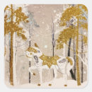 Recherche de noël magique autocollants Blanc