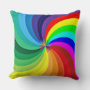 Zoek naar regenboogkleuren kussens Geometrisch