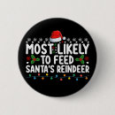 Zoek naar rendieren buttons Vrolijk