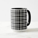 Recherche de damier noir et blanc tasses Gingham